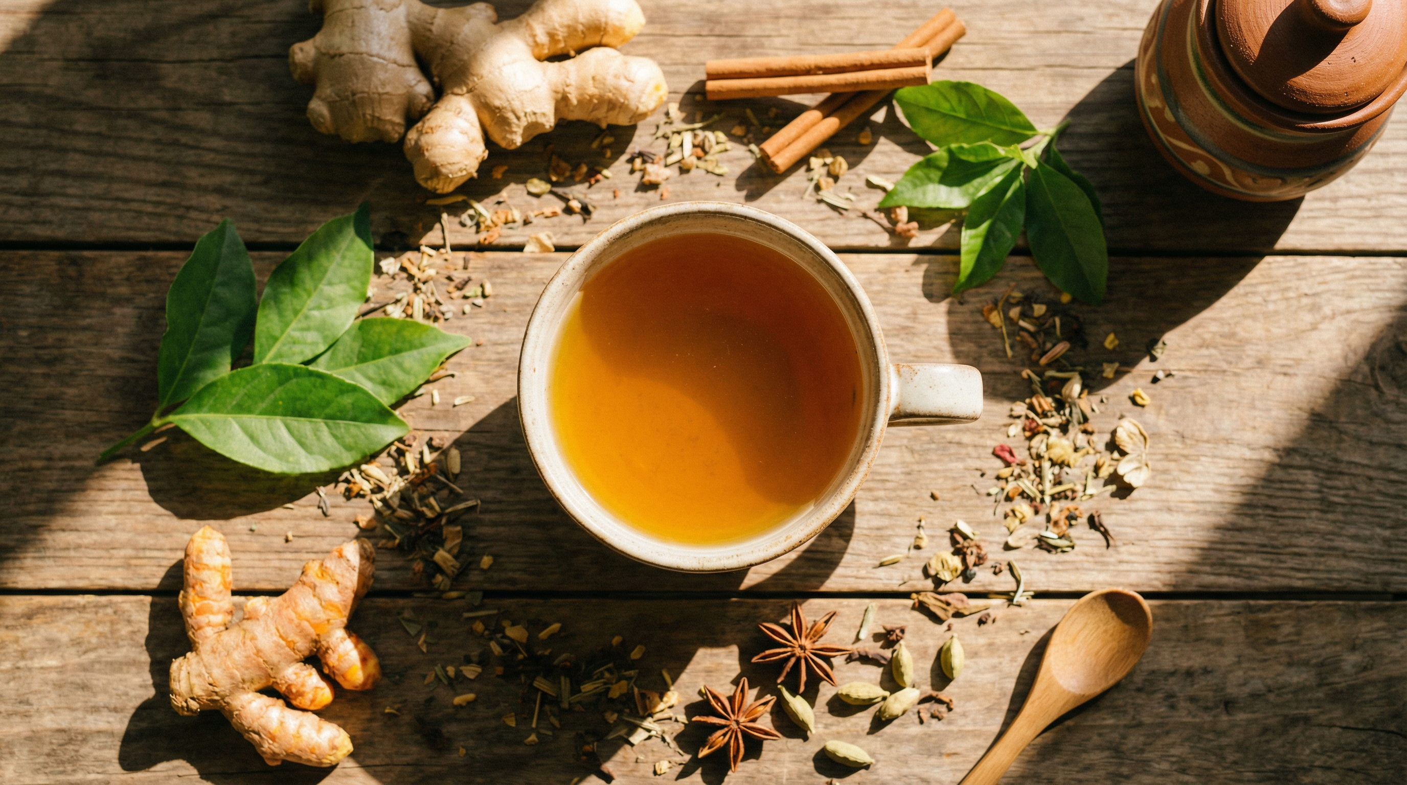 Costa Rican herbal tea with natural ingredients